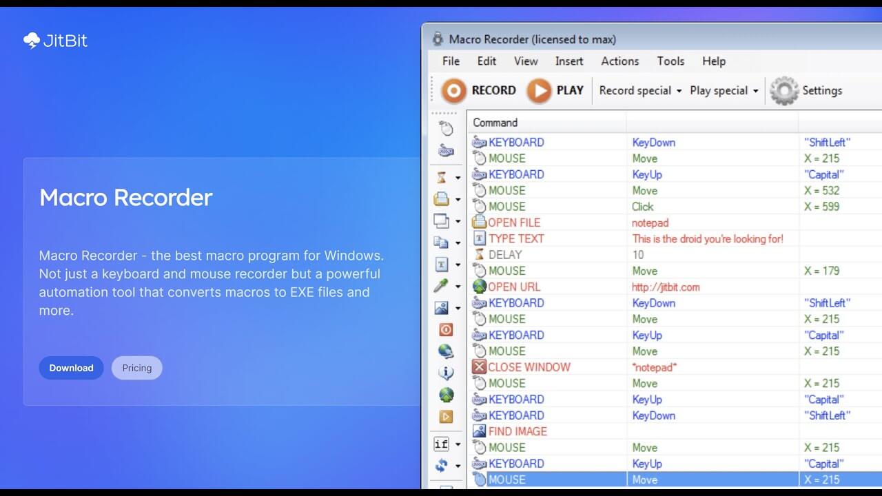 Tại Sao Nên Tải Jitbit Macro Recorder?